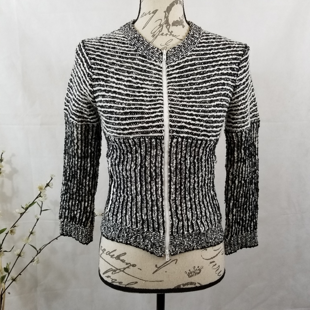 Tracy Reese Black/White Jacket Size P